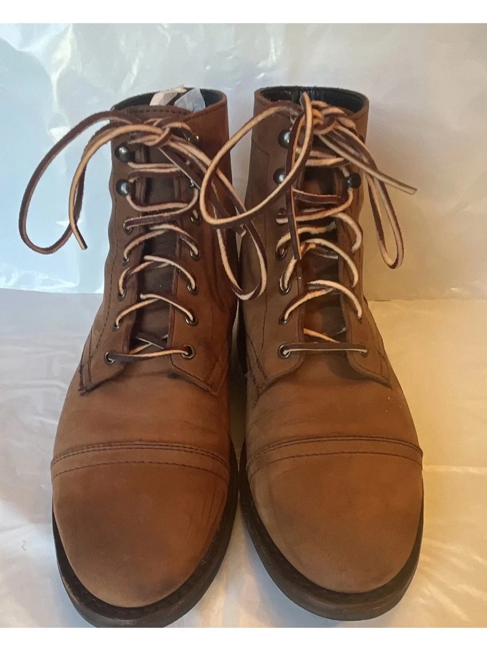 Thursday Boot Co Captain Arizona Adobe Boots Size 9.5 Leather Cap Toe